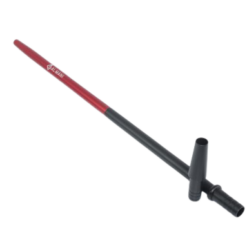 Al Mani Aluminiummundstück Slim mit Endstück - Schwarz/Rot